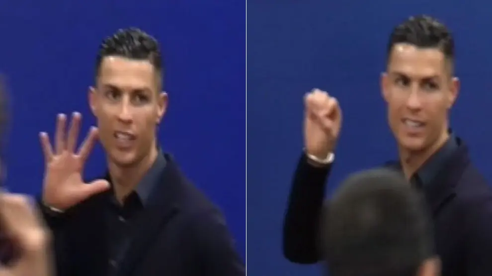 Ronaldo mixed zone