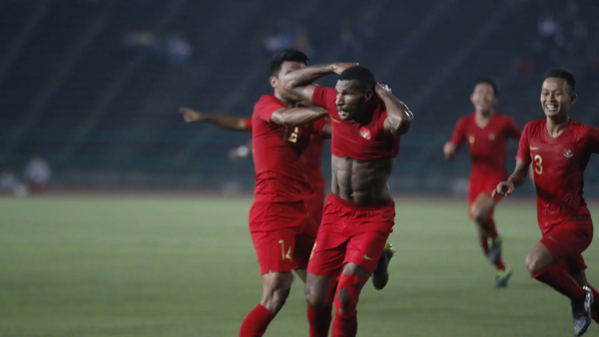 Selebrasi Marinus Maryanto - Indonesia U-22